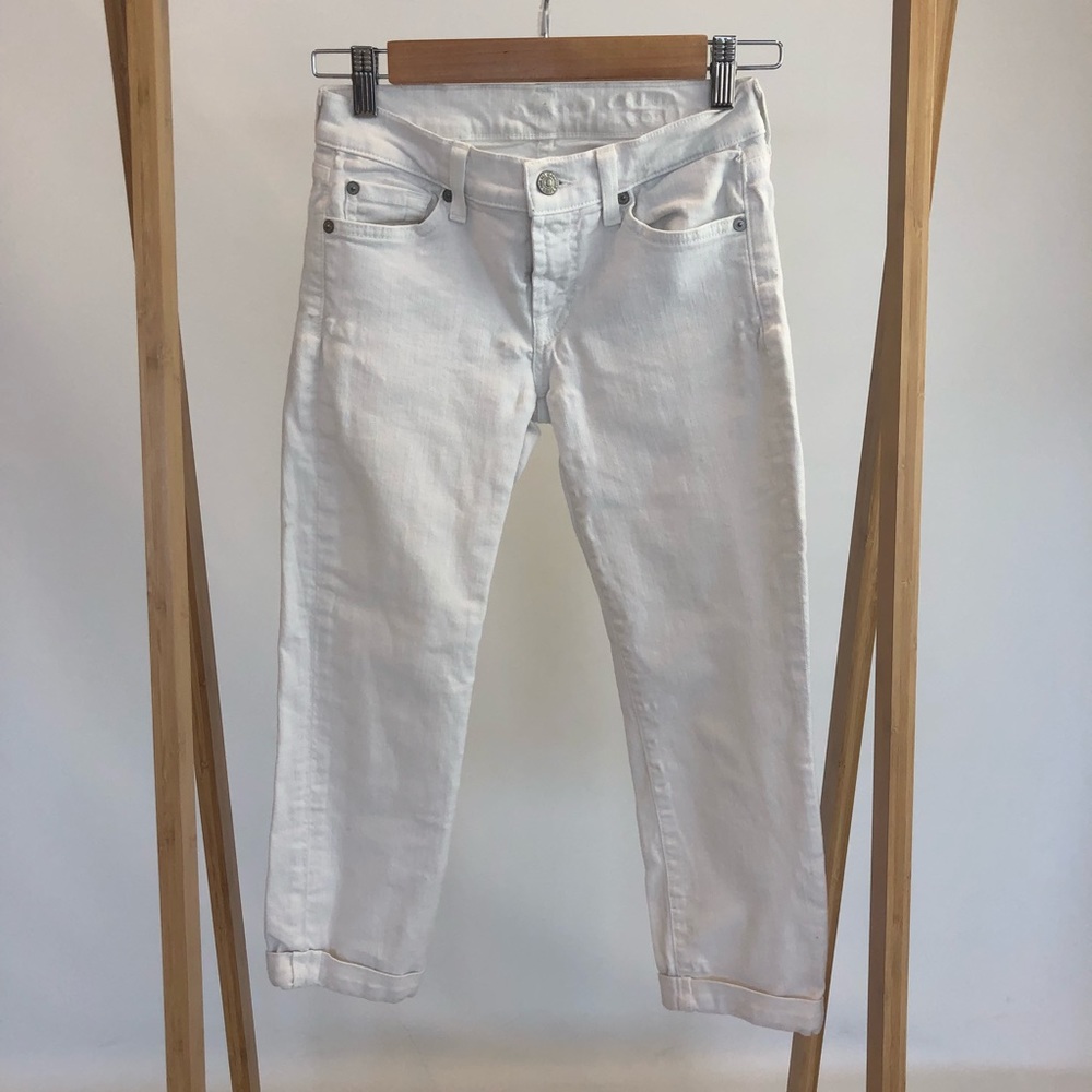 7 for All Mankind Cuffed Cropped Skinny